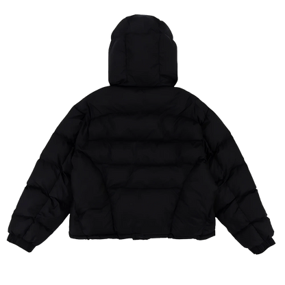 Ominous Black Apex Puffer Jacket Back