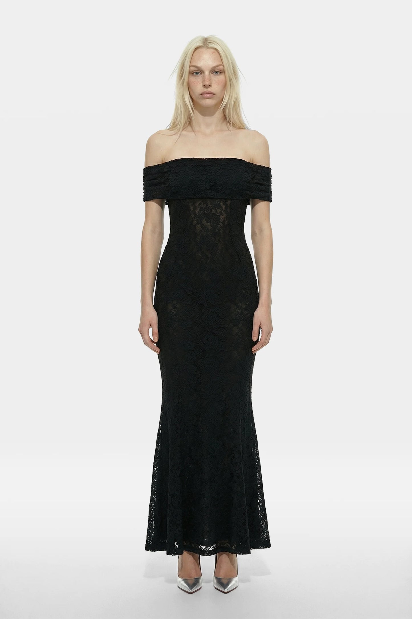 Wraith Lace Fishtail Maxi Dress