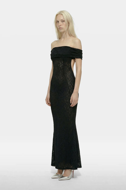 Wraith Lace Fishtail Maxi Dress