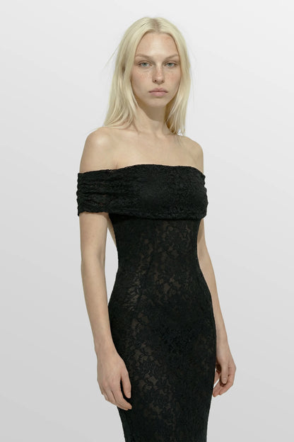 Wraith Lace Fishtail Maxi Dress