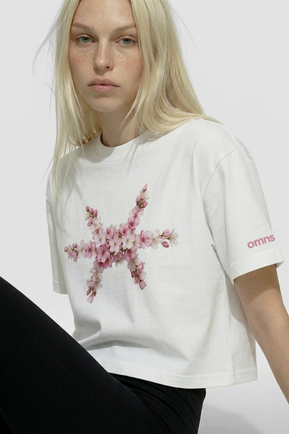 Cherry Blossom Cropped Tee