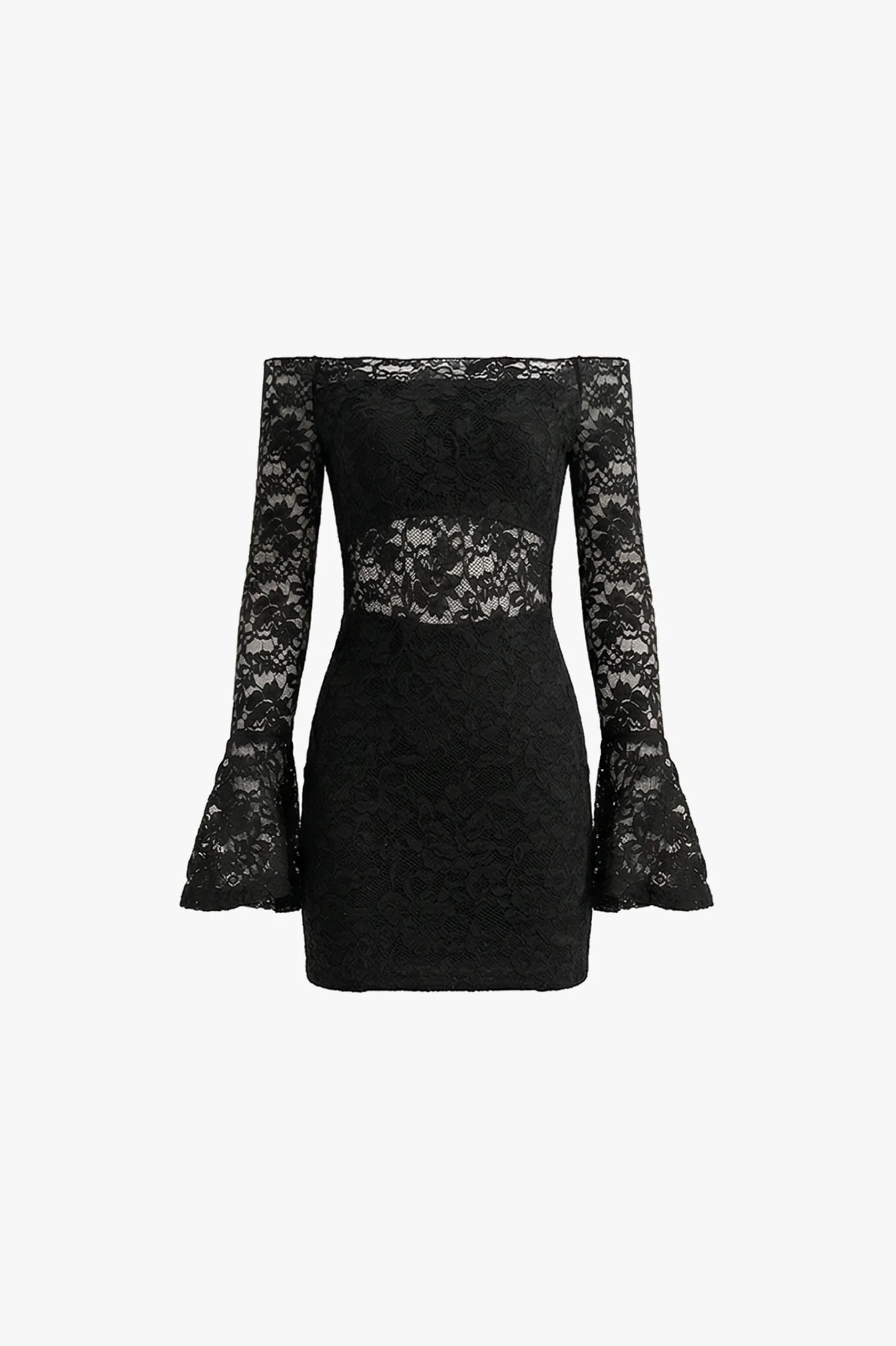 Cormont Cropped Lace Off-shoulder Dress