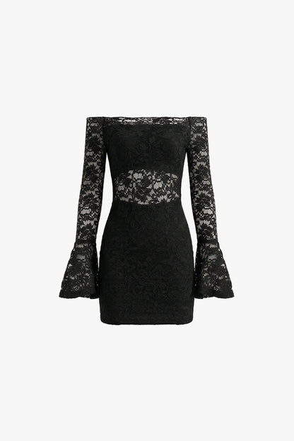 Cormont Cropped Lace Off-shoulder Dress